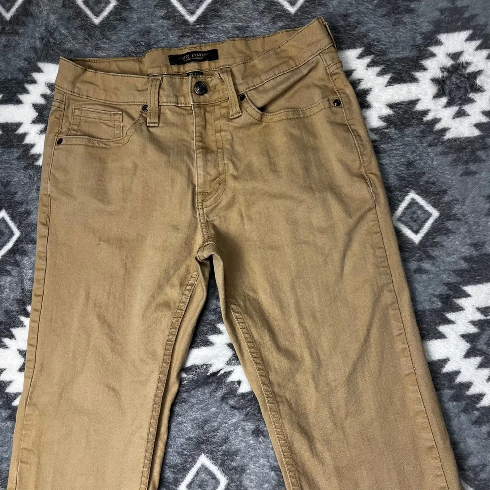 Cody James Slim Straight Jackson Khaki Tan Pants 32x34 Mens Western Trousers